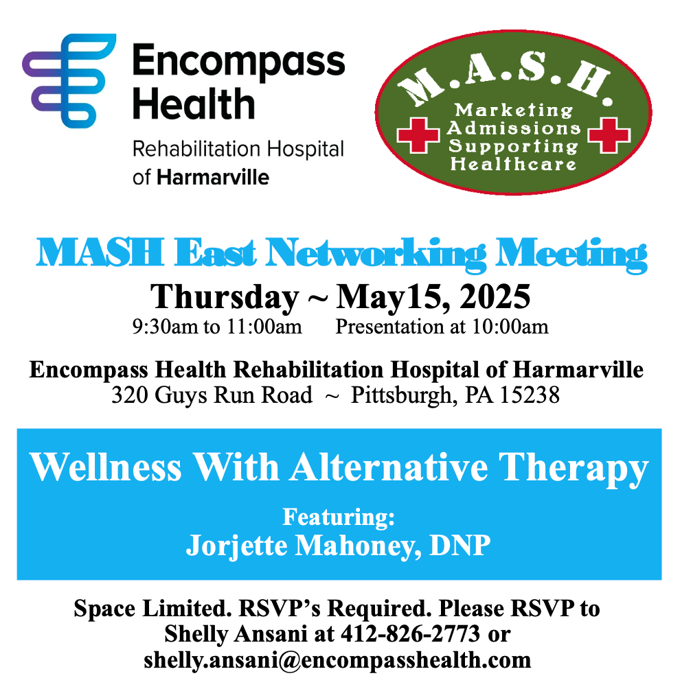 MASH East Networking Meeting - May 15th